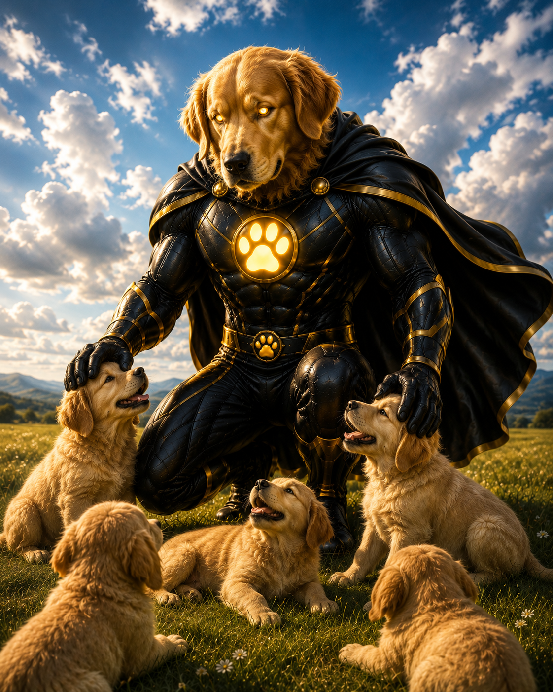 Emperor with the pack