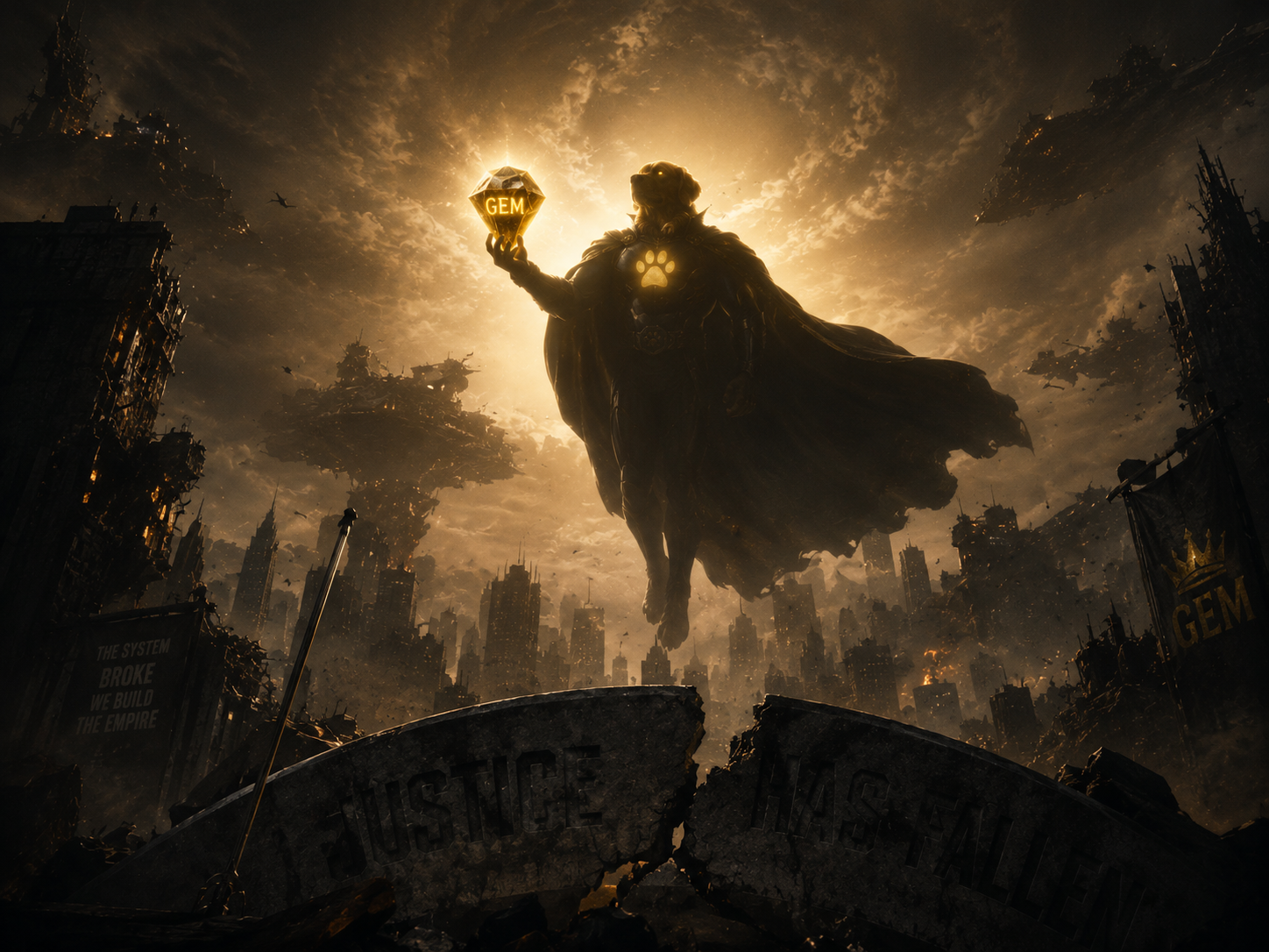 Golden Emperor flying